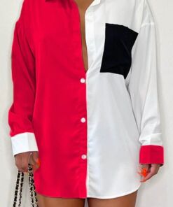 Two Color Button Down Shirt