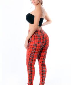 Plaid Patterned Pants