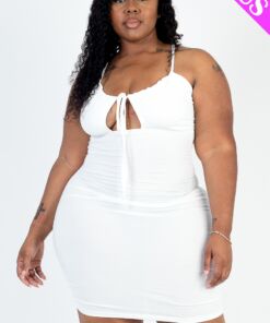 PS Front Tied Ruched Dress