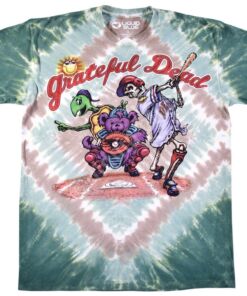 Grateful Dead baseball tye dye graphic tee