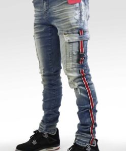 Industrial Indigo “Denim Cargo Jeans”