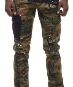 Doodle fashion twill pants (SmokeRise)