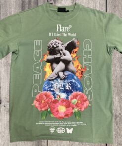 Peace And Chaos T Shirt Spruce