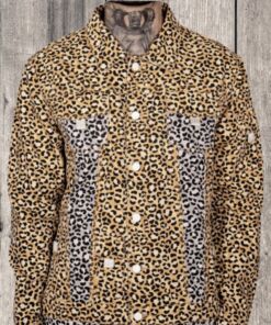 Tropics Leopard denim jacket