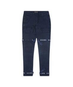 8&9 blue/white Denim Strapped Utility Utility Jeans