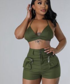 Utility Cropped Tank Set