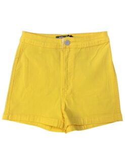 Solid High Rise Shorts
