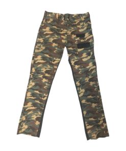 Washed Camo Straight Twill Pants Woodland