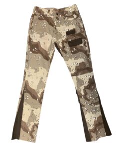 Flare  Washed Camo Twill Pants Desert