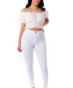 High Waisted Jegging Pants