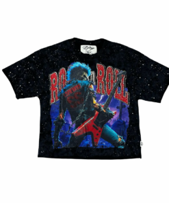 BKYS "ROCK N ROLL" CROPPED T